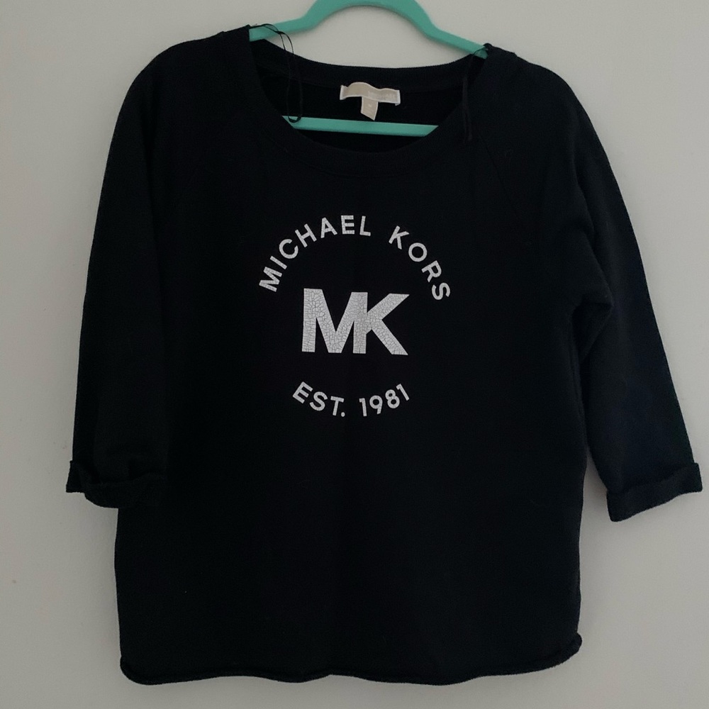 Michael Kors Black Logo Sweatshirt M